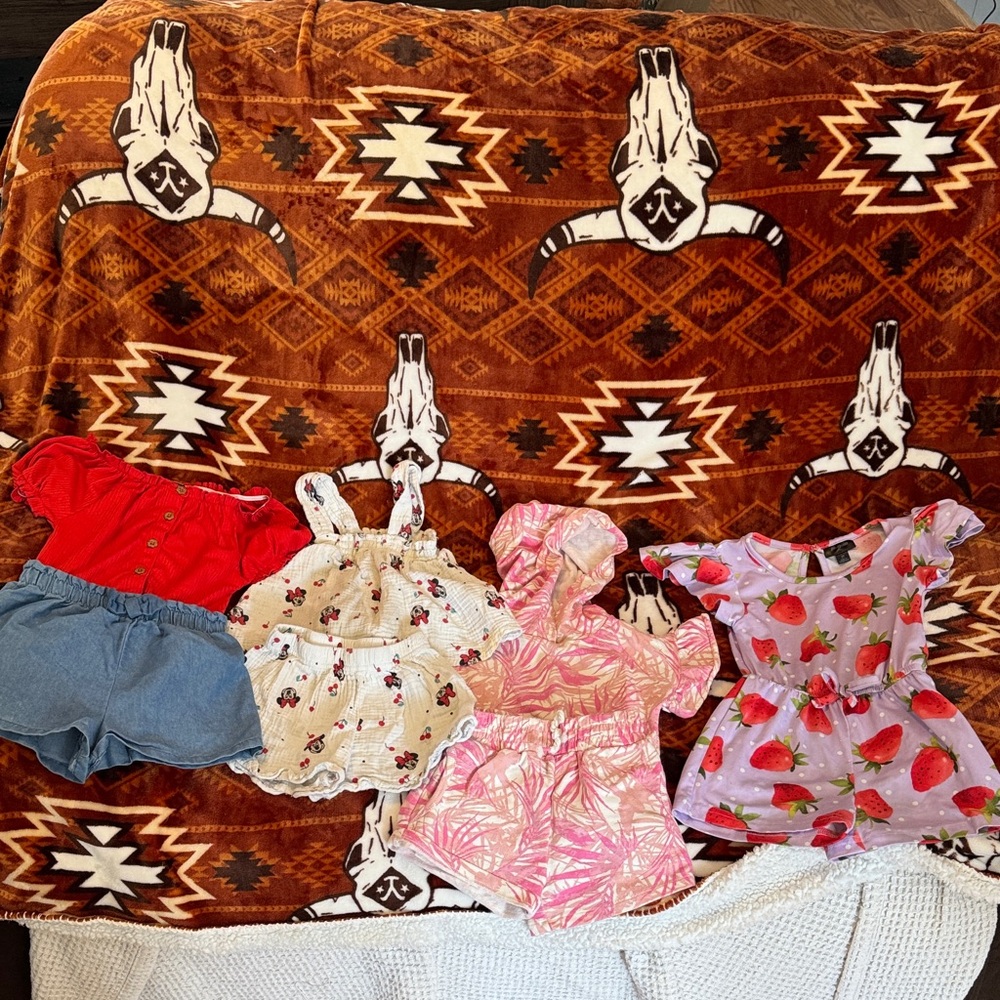 Colorful Kids' Romper Set